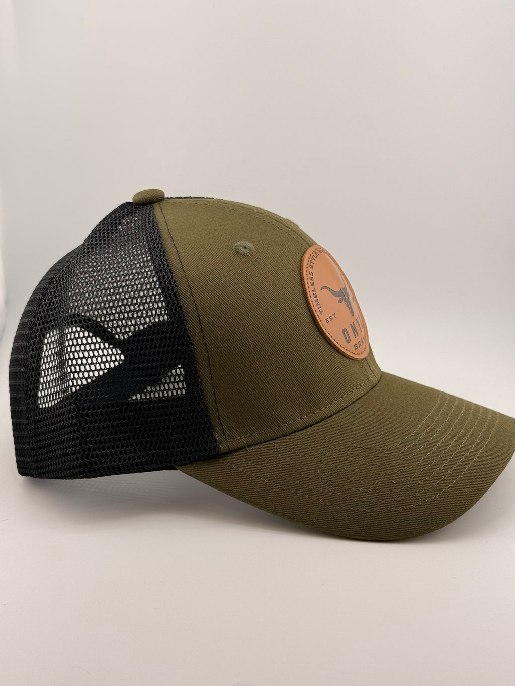 ONYX Little Outlaw | Olive & Black Trucker Hat